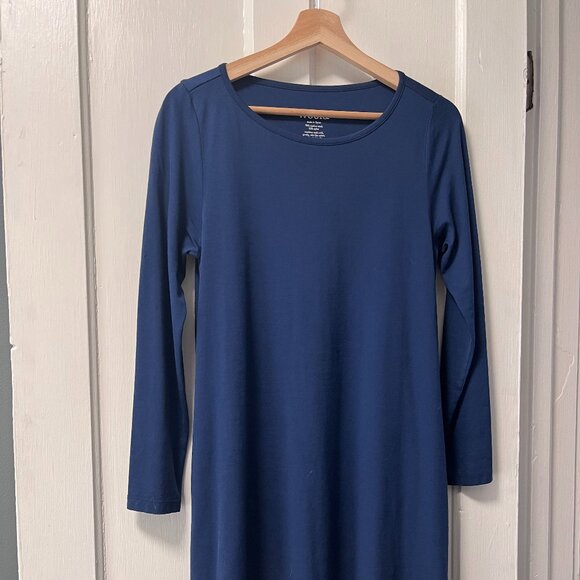 Wool& Rowena Swing Dress, Marine Blue, Size Small - Picture 1 of 6